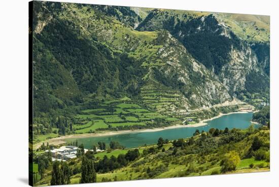 Lake Lanuza reservoir in the scenic upper Tena Valley of the Aragon Pyrenees, Lanuza, Sallent de Ga-Robert Francis-Stretched Canvas