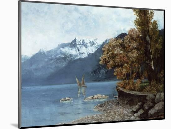 Lake Leman, 1874-Gustave Courbet-Mounted Giclee Print