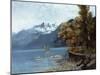 Lake Leman, 1874-Gustave Courbet-Mounted Giclee Print