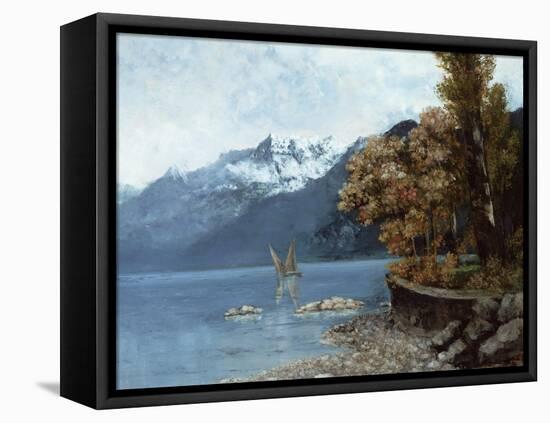 Lake Leman, 1874-Gustave Courbet-Framed Stretched Canvas