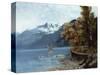 Lake Leman, 1874-Gustave Courbet-Stretched Canvas