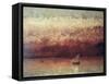 Lake Leman with Setting Sun, circa 1876-Gustave Courbet-Framed Stretched Canvas