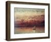 Lake Leman with Setting Sun, circa 1876-Gustave Courbet-Framed Giclee Print