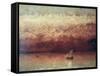 Lake Leman with Setting Sun, circa 1876-Gustave Courbet-Framed Stretched Canvas