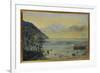 Lake Leman with the Dents Du Midi in the Distance, 1863-John William Inchbold-Framed Giclee Print