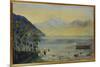 Lake Leman with the Dents Du Midi in the Distance, 1863-John William Inchbold-Mounted Giclee Print