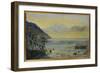 Lake Leman with the Dents Du Midi in the Distance, 1863-John William Inchbold-Framed Giclee Print