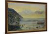 Lake Leman with the Dents Du Midi in the Distance, 1863-John William Inchbold-Framed Giclee Print