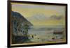 Lake Leman with the Dents Du Midi in the Distance, 1863-John William Inchbold-Framed Giclee Print