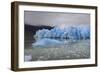 Lake-Level View of Blue Ice at the Glacier Face and Iceberg-Eleanor Scriven-Framed Photographic Print