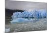 Lake-Level View of Blue Ice at the Glacier Face and Iceberg-Eleanor Scriven-Mounted Photographic Print