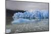 Lake-Level View of Blue Ice at the Glacier Face and Iceberg-Eleanor Scriven-Mounted Photographic Print