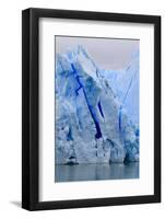 Lake-Level View of Blue Ice at the Glacier Face, Grey Glacier, Torres Del Paine National Park-Eleanor Scriven-Framed Photographic Print