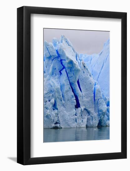 Lake-Level View of Blue Ice at the Glacier Face, Grey Glacier, Torres Del Paine National Park-Eleanor Scriven-Framed Photographic Print