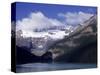 Lake Louise at Dawn, Alberta, CAN-Claire Rydell-Stretched Canvas