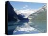 Lake Louise at Dawn, Alberta, CAN-Claire Rydell-Stretched Canvas