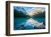 Lake Louise At Sunrise Banff-null-Framed Art Print