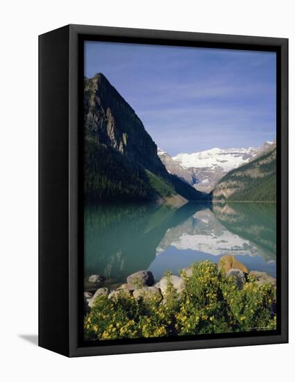 Lake Louise, Banff National Park, Rocky Mountains, Alberta, Canada-Geoff Renner-Framed Stretched Canvas