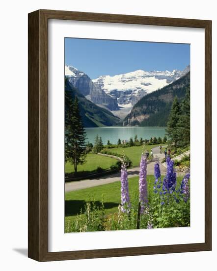 Lake Louise, Banff National Park, UNESCO World Heritage Site, Rocky Mountains, Alberta, Canada-Robert Harding-Framed Photographic Print