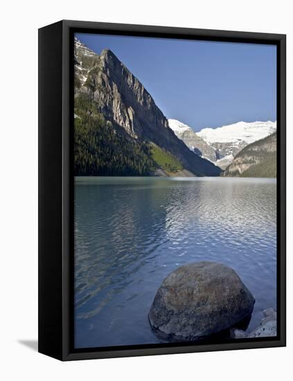 Lake Louise, Banff National Park, UNESCO World Heritage Site, Rocky Mountains, Alberta, Canada-James Hager-Framed Stretched Canvas