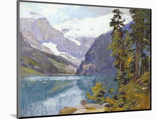 Lake Louise, British Columbia-Edward Henry Potthast-Mounted Premium Giclee Print