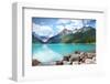 Lake Louise in Banff Natl Park-null-Framed Art Print