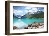 Lake Louise in Banff Natl Park-null-Framed Art Print