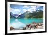 Lake Louise in Banff Natl Park-null-Framed Art Print