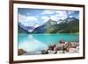 Lake Louise in Banff Natl Park-null-Framed Art Print