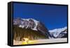 Lake Louise on a Clear Night in Banff National Park, Alberta, Canada-null-Framed Stretched Canvas