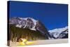 Lake Louise on a Clear Night in Banff National Park, Alberta, Canada-null-Stretched Canvas