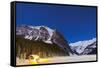 Lake Louise on a Clear Night in Banff National Park, Alberta, Canada-null-Framed Stretched Canvas