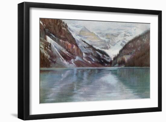 Lake Louise, the Lake in the Clouds-Harold Copping-Framed Giclee Print