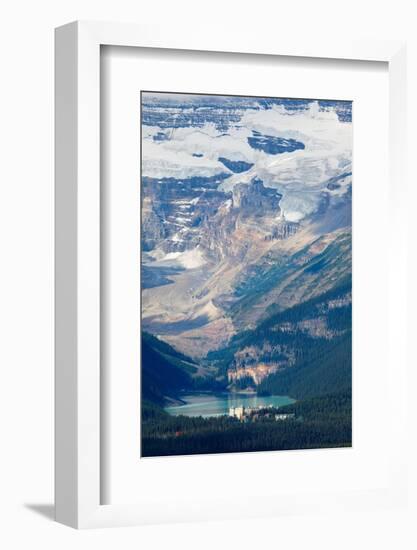 Lake Louise with Mt Victoria, Alberta Canada-George Oze-Framed Photographic Print