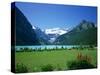 Lake Louise with the Rocky Mountains in the Background, in Alberta, Canada, North America-Harding Robert-Stretched Canvas