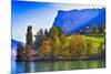 Lake Lucerne Fall Morning-George Oze-Mounted Photographic Print