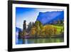 Lake Lucerne Fall Morning-George Oze-Framed Photographic Print