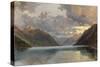 Lake Lucerne (Oil on Paper)-James Duffield Harding-Stretched Canvas