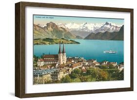 Lake Lucerne, Switzerland-null-Framed Art Print