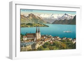 Lake Lucerne, Switzerland-null-Framed Art Print