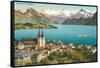 Lake Lucerne, Switzerland-null-Framed Stretched Canvas