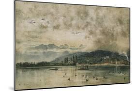 Lake Lucerne, Switzerland-Rudolf von Alt-Mounted Giclee Print