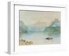 Lake Lucerne: The Bay of Uri, from Brunnen, Circa 1841-2-J. M. W. Turner-Framed Giclee Print