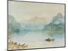 Lake Lucerne: The Bay of Uri, from Brunnen, Circa 1841-2-J. M. W. Turner-Mounted Giclee Print