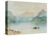 Lake Lucerne: The Bay of Uri, from Brunnen, Circa 1841-2-J. M. W. Turner-Stretched Canvas