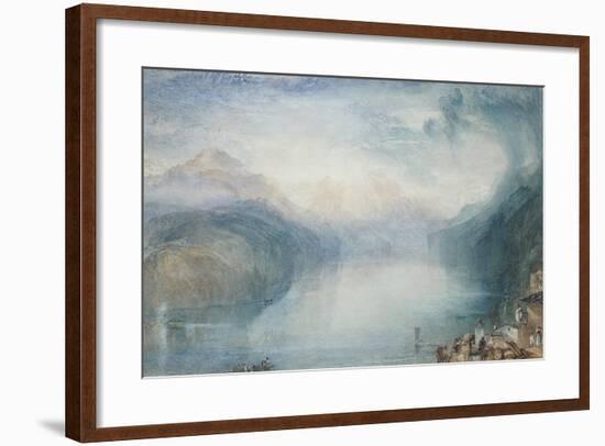 Lake Lucerne: the Bay of Uri-J. M. W. Turner-Framed Giclee Print