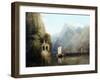 Lake Lucerne with William Tell's Chapel, 1844-Thomas Miles Richardson-Framed Giclee Print