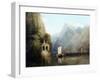 Lake Lucerne with William Tell's Chapel, 1844-Thomas Miles Richardson-Framed Giclee Print