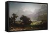 Lake Lucerne-Albert Bierstadt-Framed Stretched Canvas