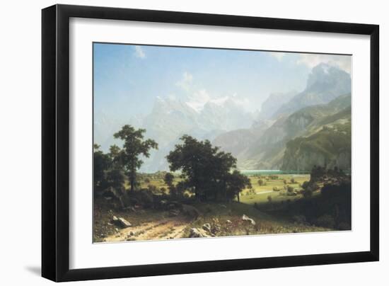 Lake Lucerne-Albert Bierstadt-Framed Art Print